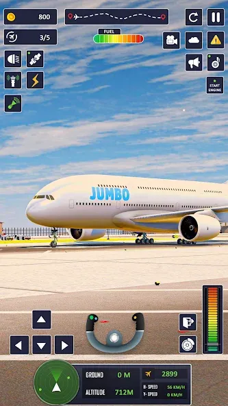 Airplane Game Flight Simulator [MOD: Мод Меню/Взлом] - Скриншот 4