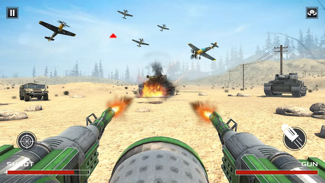 FPS War Games- Aircrafts Games [MOD: Все разблокировано] - Скриншот 3