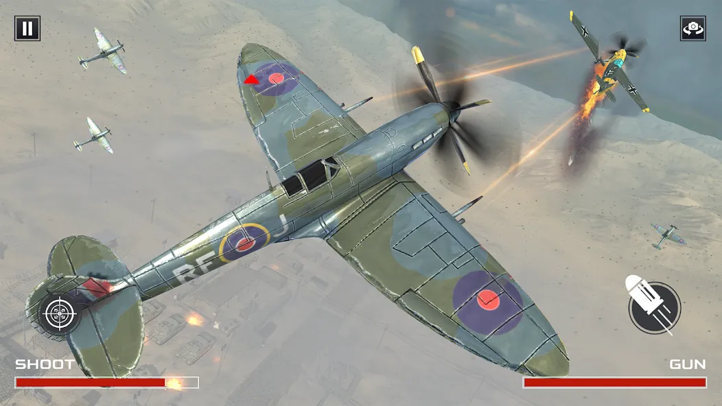 FPS War Games- Aircrafts Games [MOD: Все разблокировано] - Скриншот 4