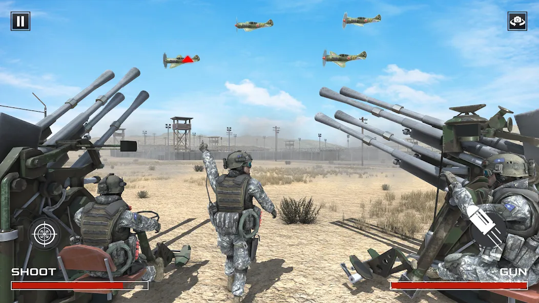 FPS War Games- Aircrafts Games [MOD: Все разблокировано] - Скриншот 5