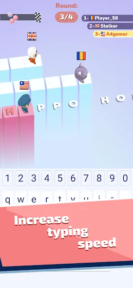 A4 Typer — Play and increase y [MOD: Мод Меню/Взлом] - Скриншот 1