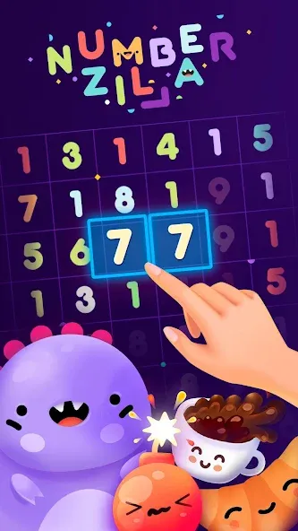 Numberzilla: Number Match Game (Намберзилла) [MOD: Много монет/Энергии] - Скриншот 1