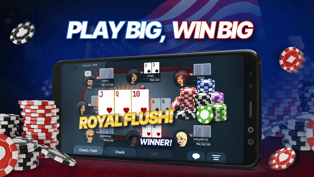 Appeak Poker – Texas Holdem (Аппик покер) [MOD: Все открыто] - Скриншот 3