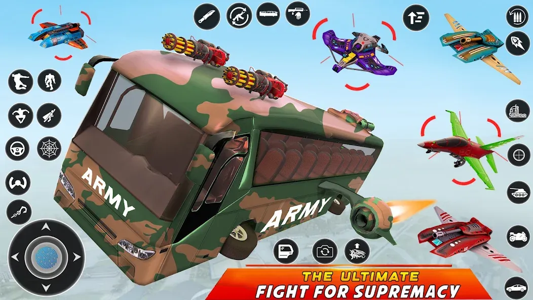 Army Bus Robot Car Game 3d [MOD: Разблокировано] - Скриншот 5