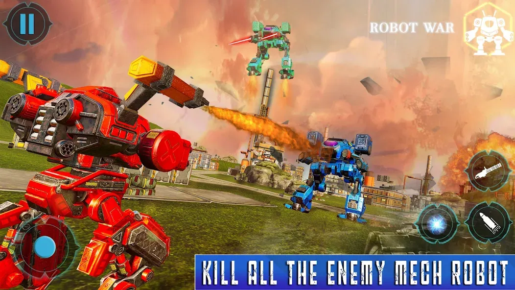 Spider Mech Wars — Robot Game [MOD: Все открыто] - Скриншот 1