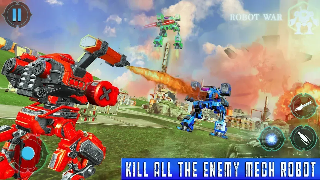 Spider Mech Wars — Robot Game [MOD: Все открыто] - Скриншот 2