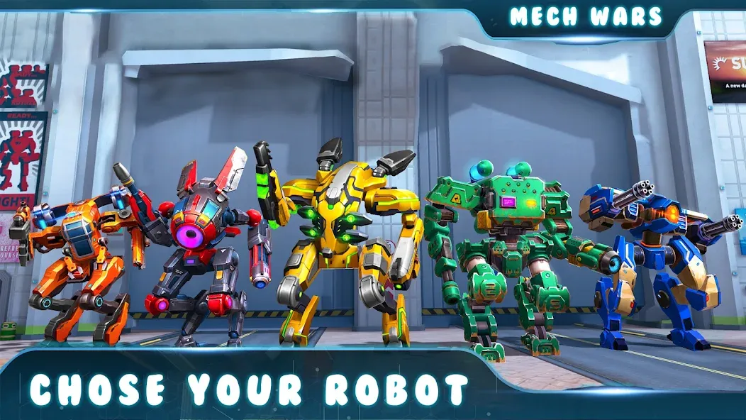 Spider Mech Wars — Robot Game [MOD: Все открыто] - Скриншот 3