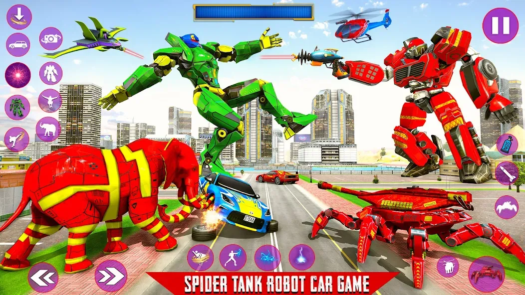 Spider Mech Wars — Robot Game [MOD: Все открыто] - Скриншот 5