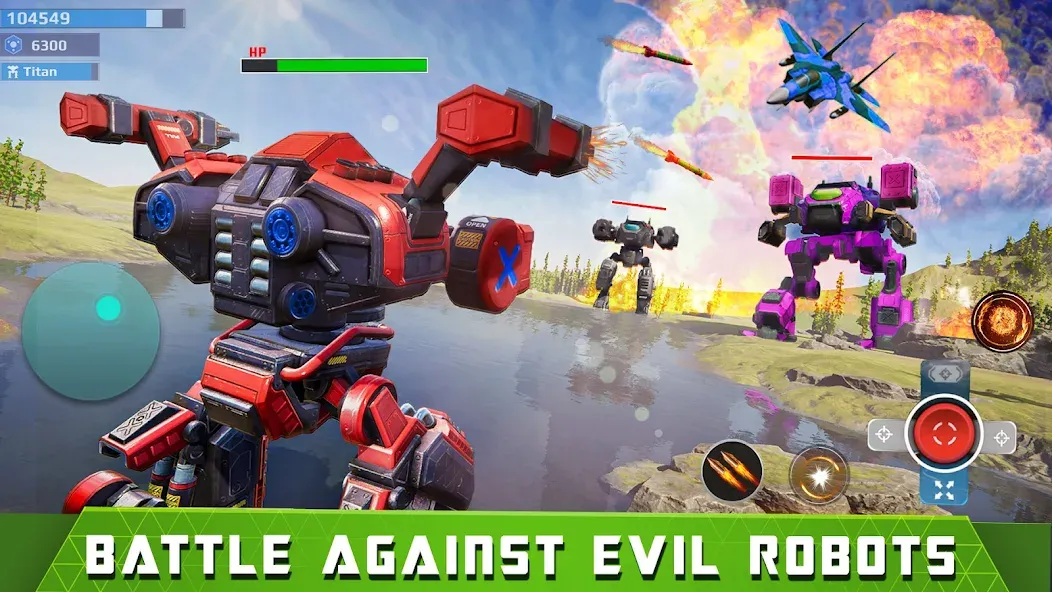 Mech Robot Wars — Multi Robot [MOD: Все открыто] - Скриншот 1