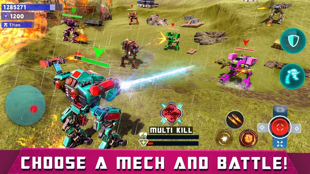 Mech Robot Wars — Multi Robot [MOD: Все открыто] - Скриншот 2