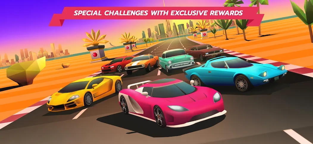 Horizon Chase – Arcade Racing (Хорайзон Чейс) [MOD: Бесконечные деньги] - Скриншот 3