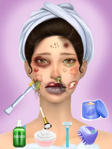 Waxing Spa ASMR Makeover Salon [MOD: Мод Меню/Взлом] - Скриншот 1