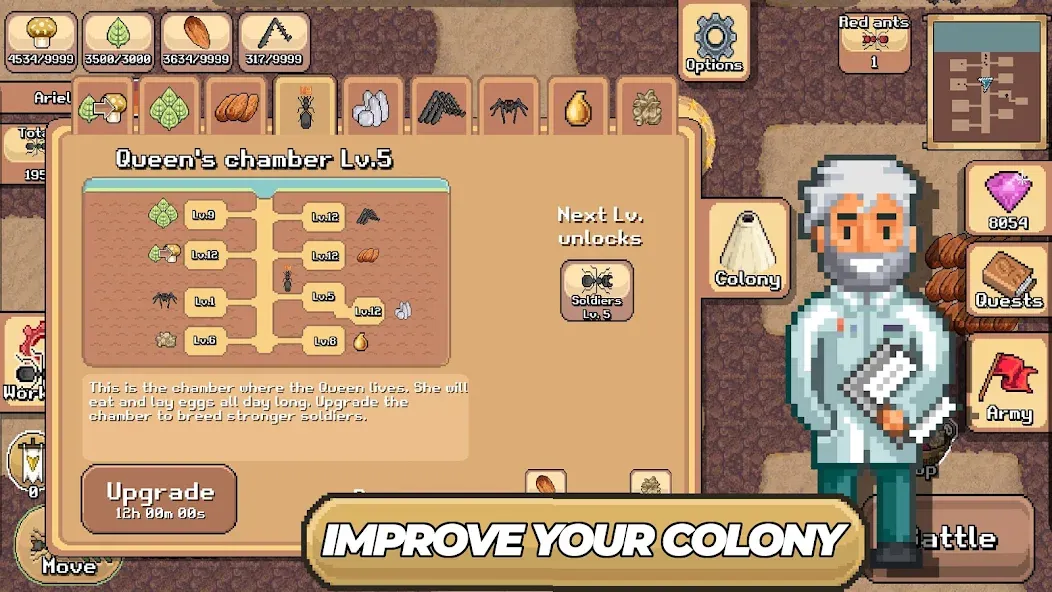 Pocket Ants: Colony Simulator (Покет Муравьи) [MOD: Все разблокировано] - Скриншот 3