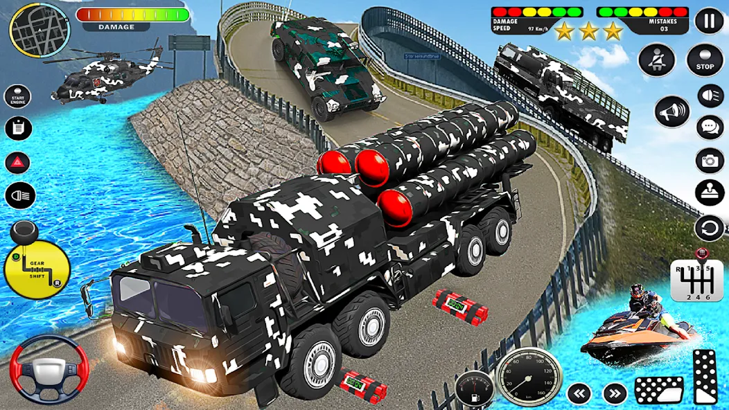 Army Vehicle Transport Truck (Армейский транспортный грузовик для военной техники) [MOD: Mega Mod/Меню] - Скриншот 3