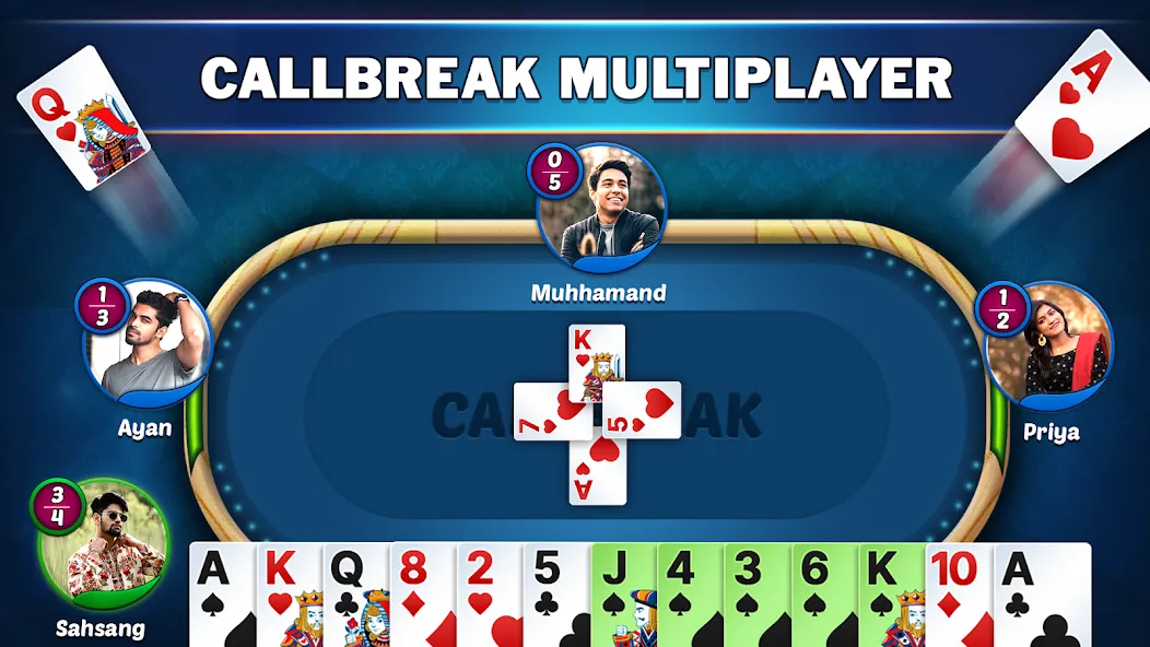 Callbreak Star — Card Game (Коллбрик Стар) [MOD: Все открыто] - Скриншот 1