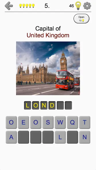 Capitals — Geography Quiz [MOD: Много монет/Энергии] - Скриншот 2