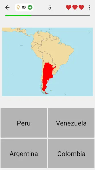 Maps of All Countries Geo-Quiz [MOD: Много монет/Энергии] - Скриншот 5