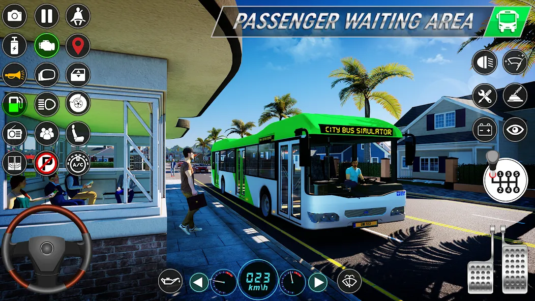 City Bus Simulator: Bus Games (Риал Сити Бас Симулятор Геймс) [MOD: Mega Mod/Меню] - Скриншот 1