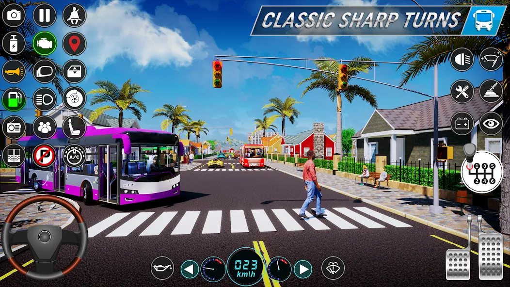 City Bus Simulator: Bus Games (Риал Сити Бас Симулятор Геймс) [MOD: Mega Mod/Меню] - Скриншот 2