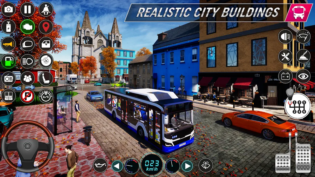 City Bus Simulator: Bus Games (Риал Сити Бас Симулятор Геймс) [MOD: Mega Mod/Меню] - Скриншот 3