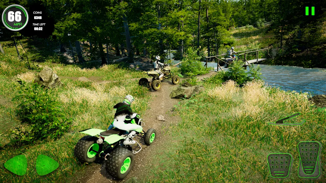 Atv Car Games Bike Offroad 4×4 (ЭиТиВи) [MOD: Меню/Много денег] - Скриншот 2