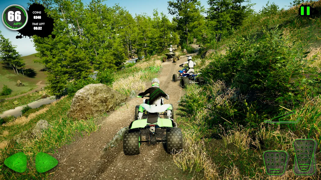 Atv Car Games Bike Offroad 4×4 (ЭиТиВи) [MOD: Меню/Много денег] - Скриншот 3
