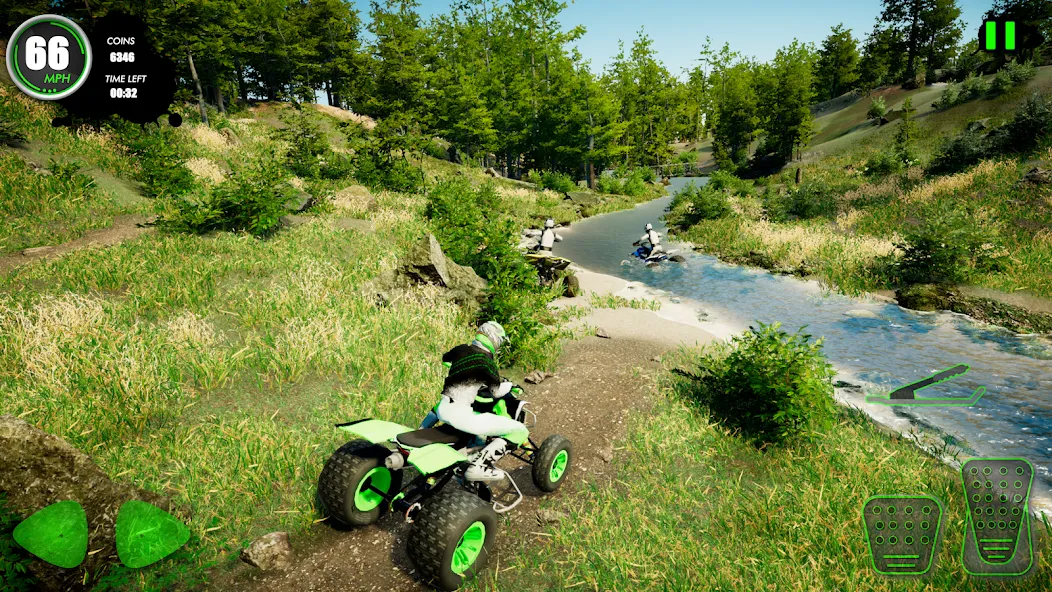 Atv Car Games Bike Offroad 4×4 (ЭиТиВи) [MOD: Меню/Много денег] - Скриншот 4
