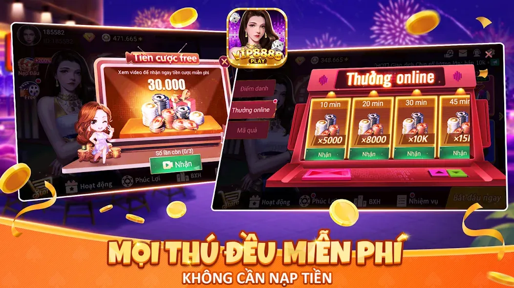 VIP8888 Play — Sòng Bạc ONLINE (ВИП8888 Плей) [MOD: Мод Меню/Взлом] - Скриншот 2