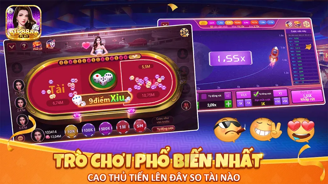 VIP8888 Play — Sòng Bạc ONLINE (ВИП8888 Плей) [MOD: Мод Меню/Взлом] - Скриншот 3