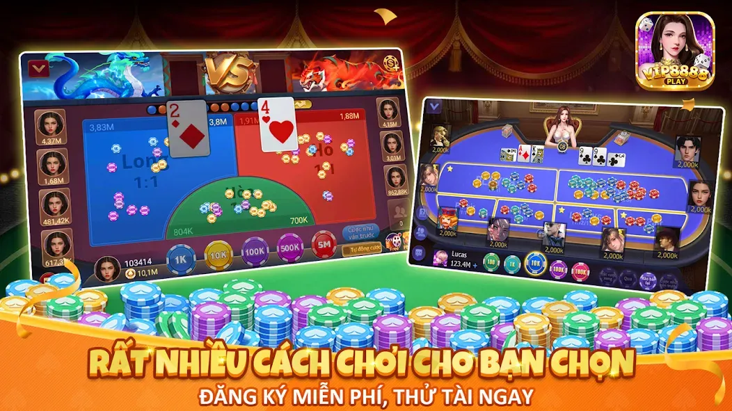 VIP8888 Play — Sòng Bạc ONLINE (ВИП8888 Плей) [MOD: Мод Меню/Взлом] - Скриншот 4