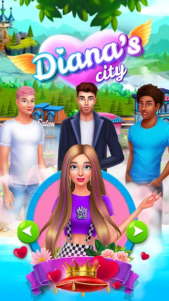 Diana's city-fashion & beauty [MOD: Много монет/Энергии] - Скриншот 1