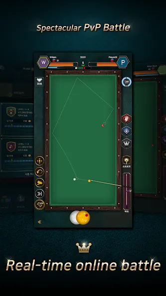 Real Billiards Battle — carom (Риал Бильярдс Батл) [MOD: Все разблокировано] - Скриншот 1