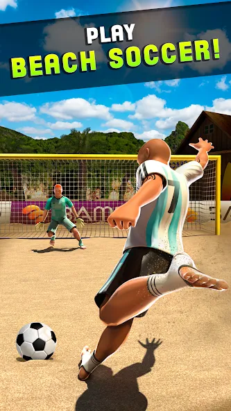Shoot Goal — Beach Soccer Game (Шут) [MOD: Все разблокировано] - Скриншот 4