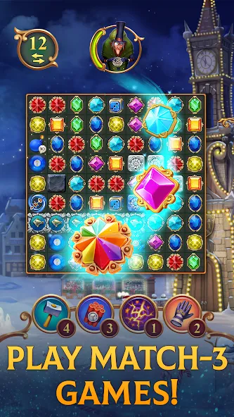 Clockmaker: Jewel Match 3 Game [MOD: Разблокировано] - Скриншот 1