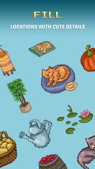 Pixel Art — Color House (Пиксель) [MOD: Mega Mod/Меню] - Скриншот 3