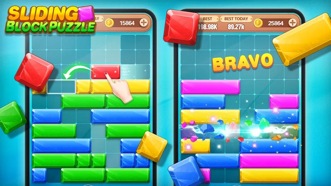 Block Crush — Puzzle Game [MOD: Premium/Unlocked] - Скриншот 2