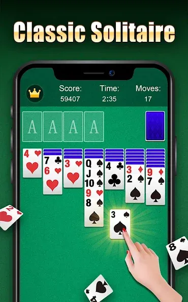 Solitaire [MOD: Бесконечные деньги] - Скриншот 1