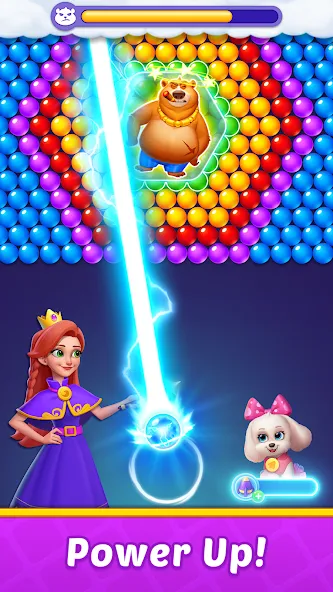 Bubble Shooter Kingdom [MOD: Бесконечные деньги] - Скриншот 3