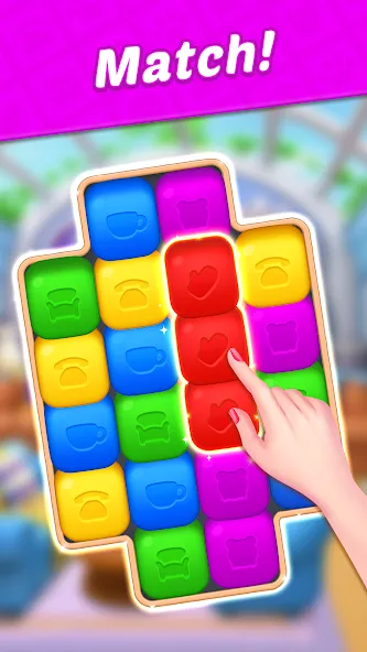 Design Blast — Match & Home [MOD: Много монет/Энергии] - Скриншот 2
