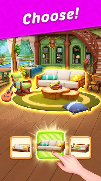 Design Blast — Match & Home [MOD: Много монет/Энергии] - Скриншот 3