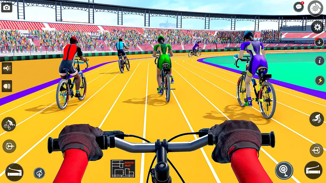 BMX Cycle Race 3d Cycle Games (гонка на велосипедах 3D игры на велосипеде) [MOD: Разблокировано] - Скриншот 1