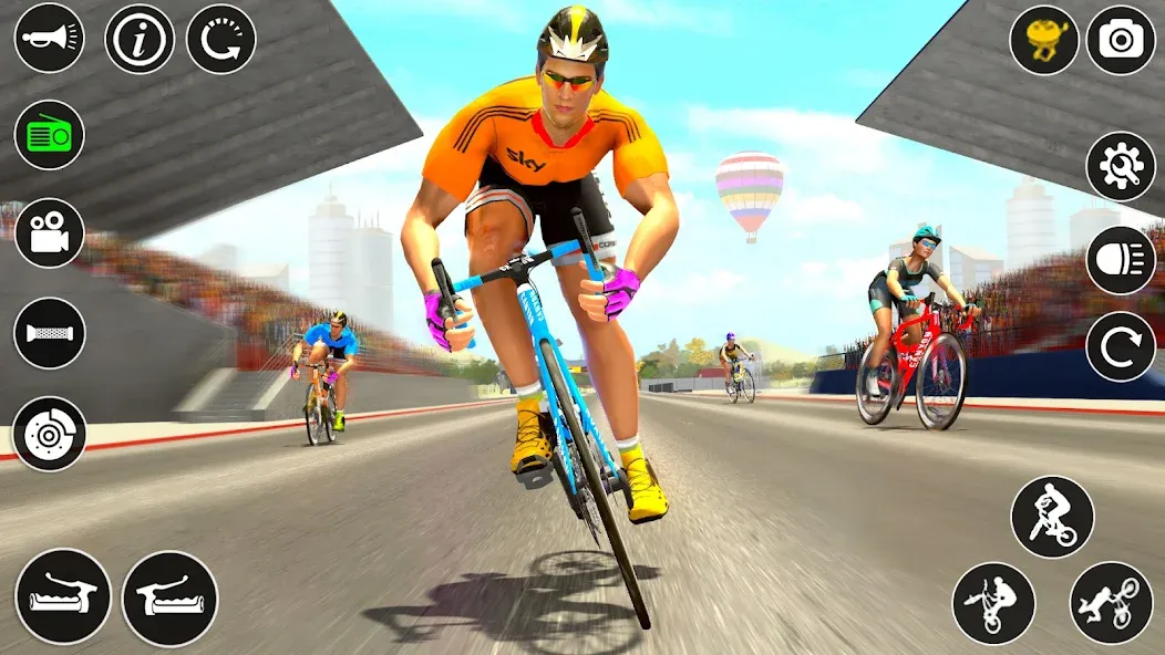 BMX Cycle Race 3d Cycle Games (гонка на велосипедах 3D игры на велосипеде) [MOD: Разблокировано] - Скриншот 2