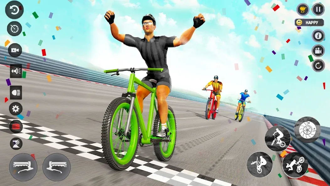 BMX Cycle Race 3d Cycle Games (гонка на велосипедах 3D игры на велосипеде) [MOD: Разблокировано] - Скриншот 3