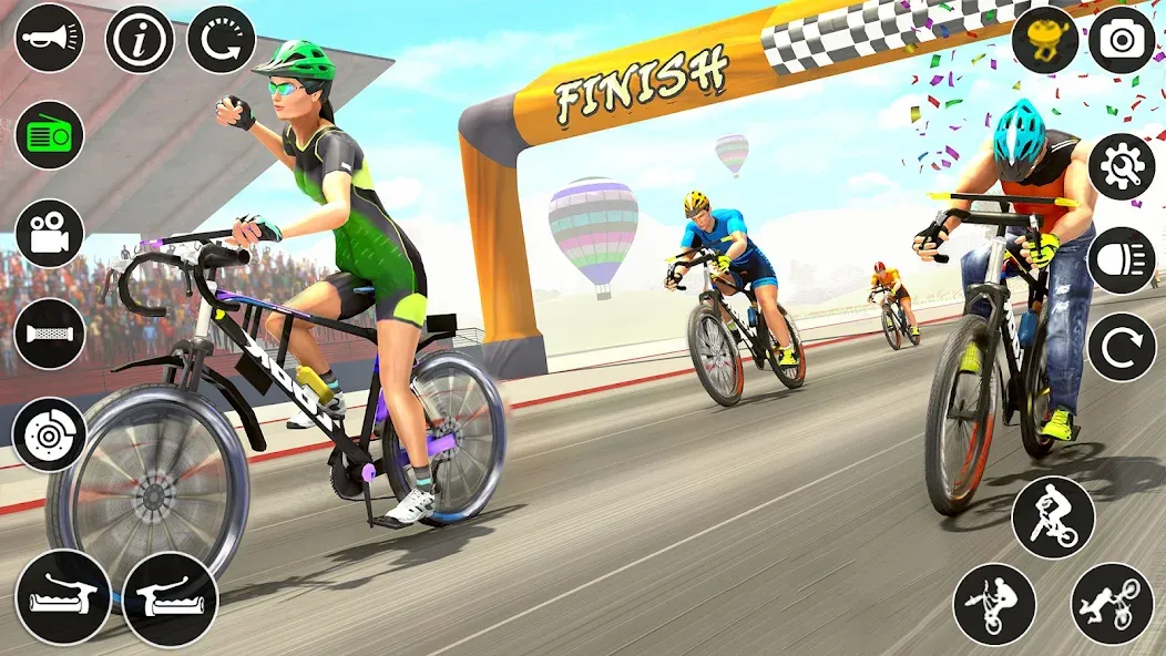 BMX Cycle Race 3d Cycle Games (гонка на велосипедах 3D игры на велосипеде) [MOD: Разблокировано] - Скриншот 4