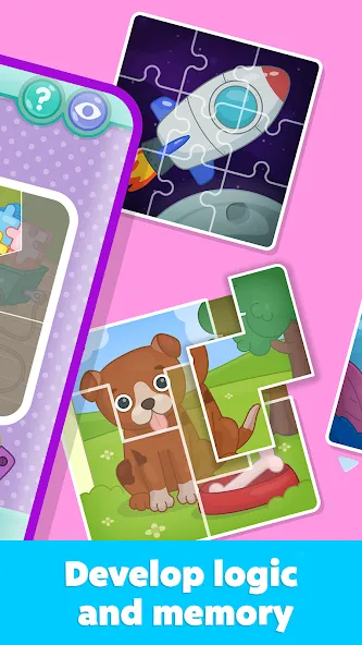 Kids Puzzles: Games for Kids [MOD: Mega Mod/Меню] - Скриншот 5