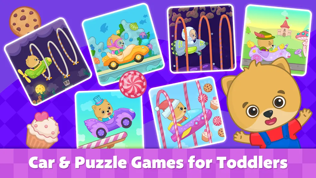 Bimi Boo Car Games for Kids [MOD: Разблокировано] - Скриншот 1