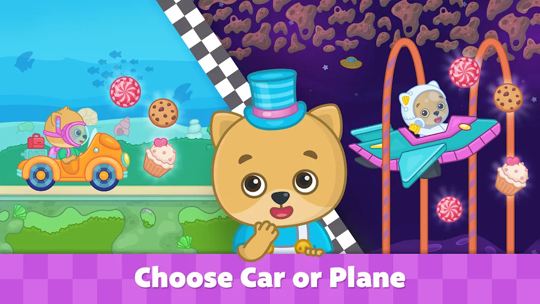Bimi Boo Car Games for Kids [MOD: Разблокировано] - Скриншот 3