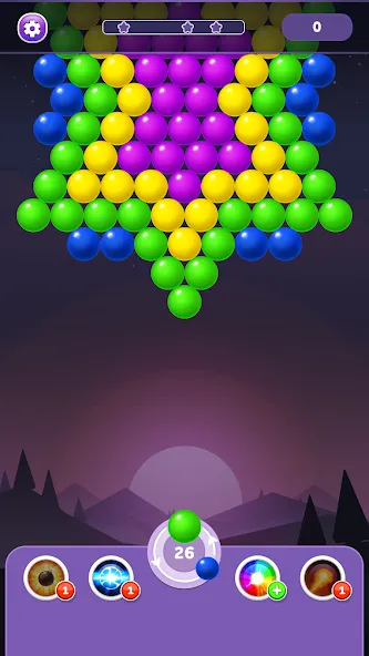 Bubble Shooter Rainbow [MOD: Mega Mod/Меню] - Скриншот 1