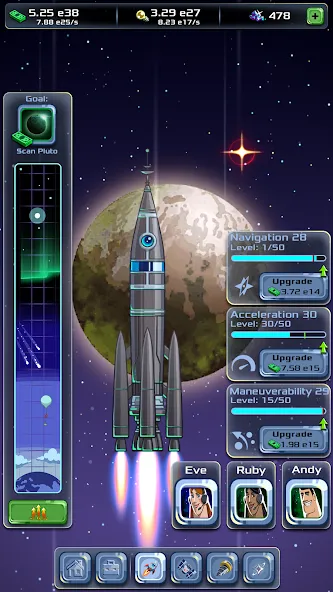 Idle Space Company (Айдл) [MOD: Бесконечные деньги] - Скриншот 2