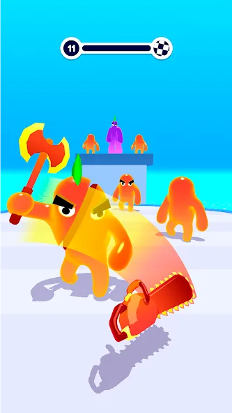 Blob Shooter 3D — Assassin Hit [MOD: Много монет/Энергии] - Скриншот 3